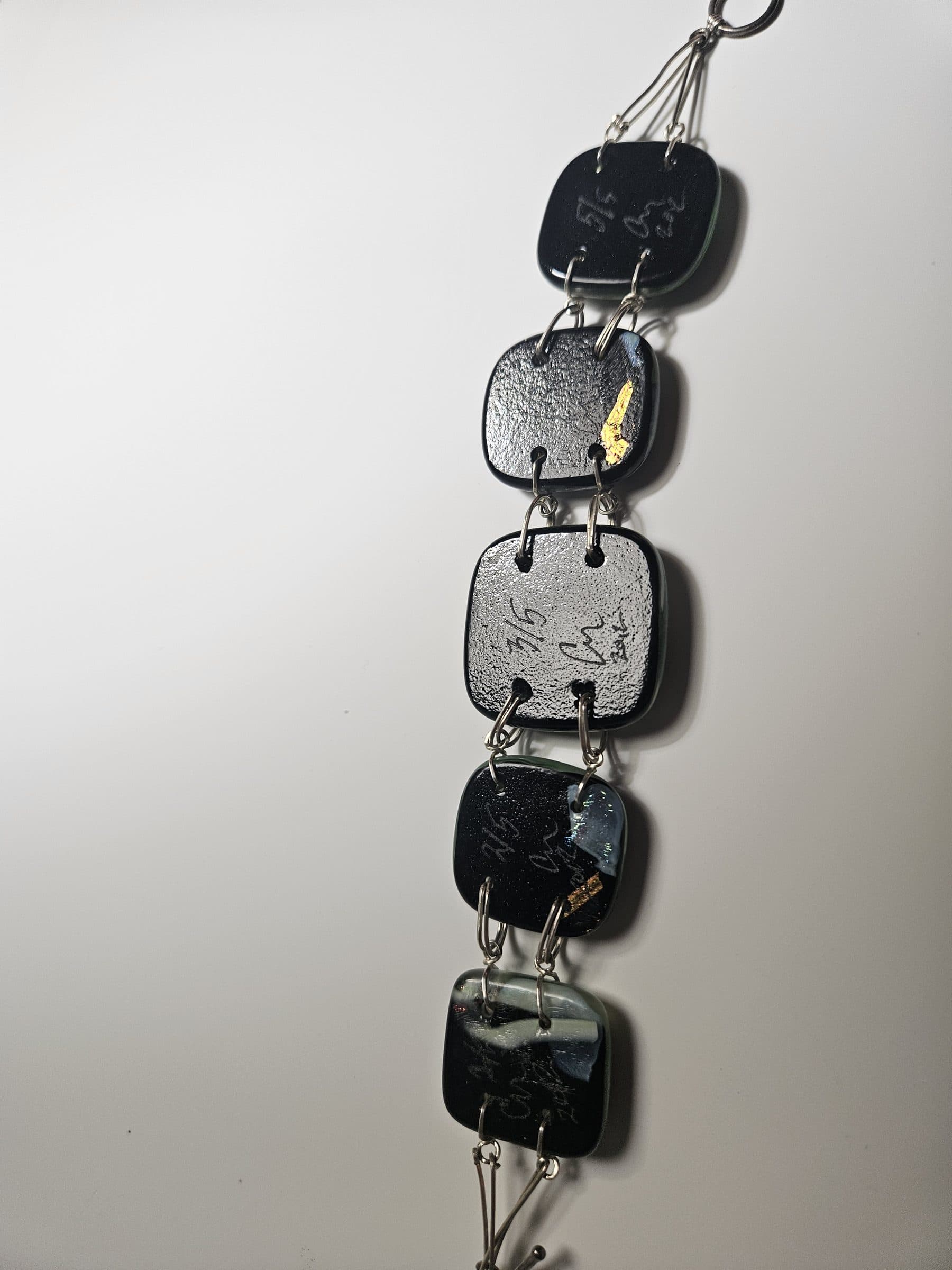 Dychroic silver bracelet, photo 2
